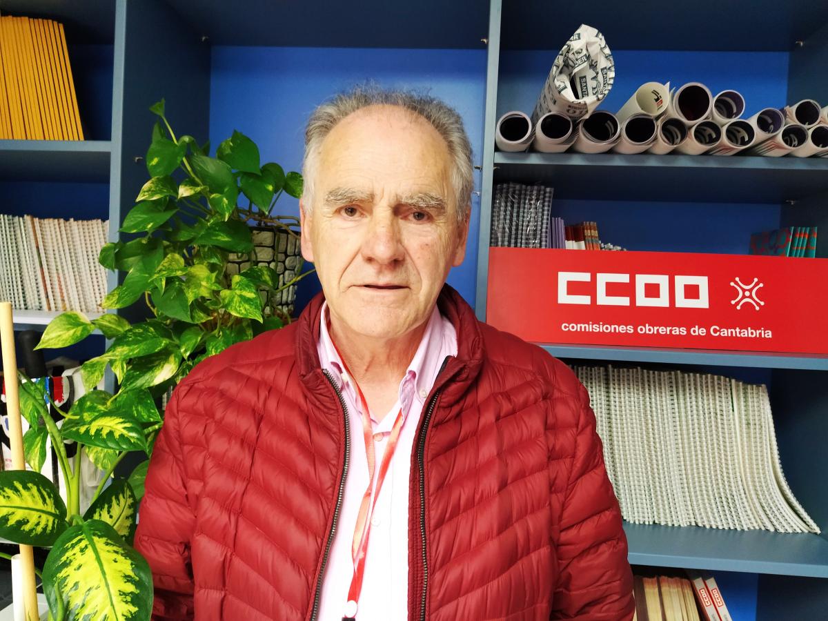 Jess de Cos, secretario general de la Federacin de Construccin y Servicios de CCOO en Cantabria