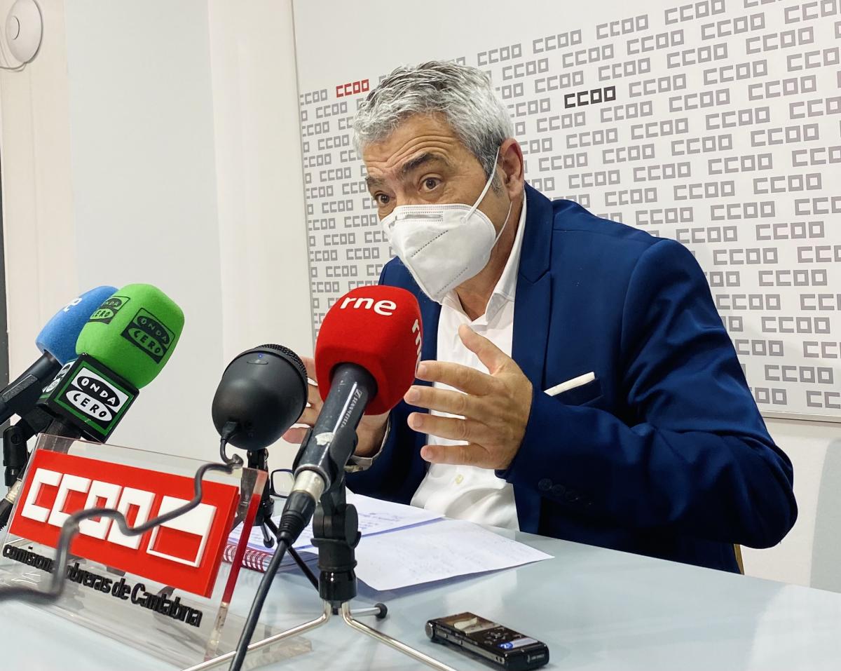 Carlos Snchez, secretario general de CCOO de Cantabria